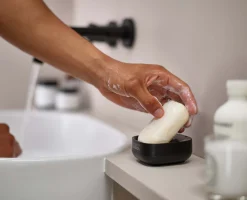 Slim™ Compact Matt Black Soap Dish