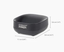 Slim™ Compact Matt Black Soap Dish