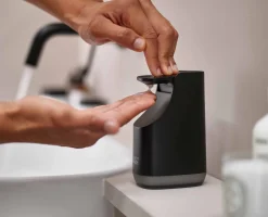 Slim™ Compact Matt Black Soap Dispenser