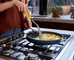 Space Folding Handle Non-Stick 11" Blue Shallow Frying Pan