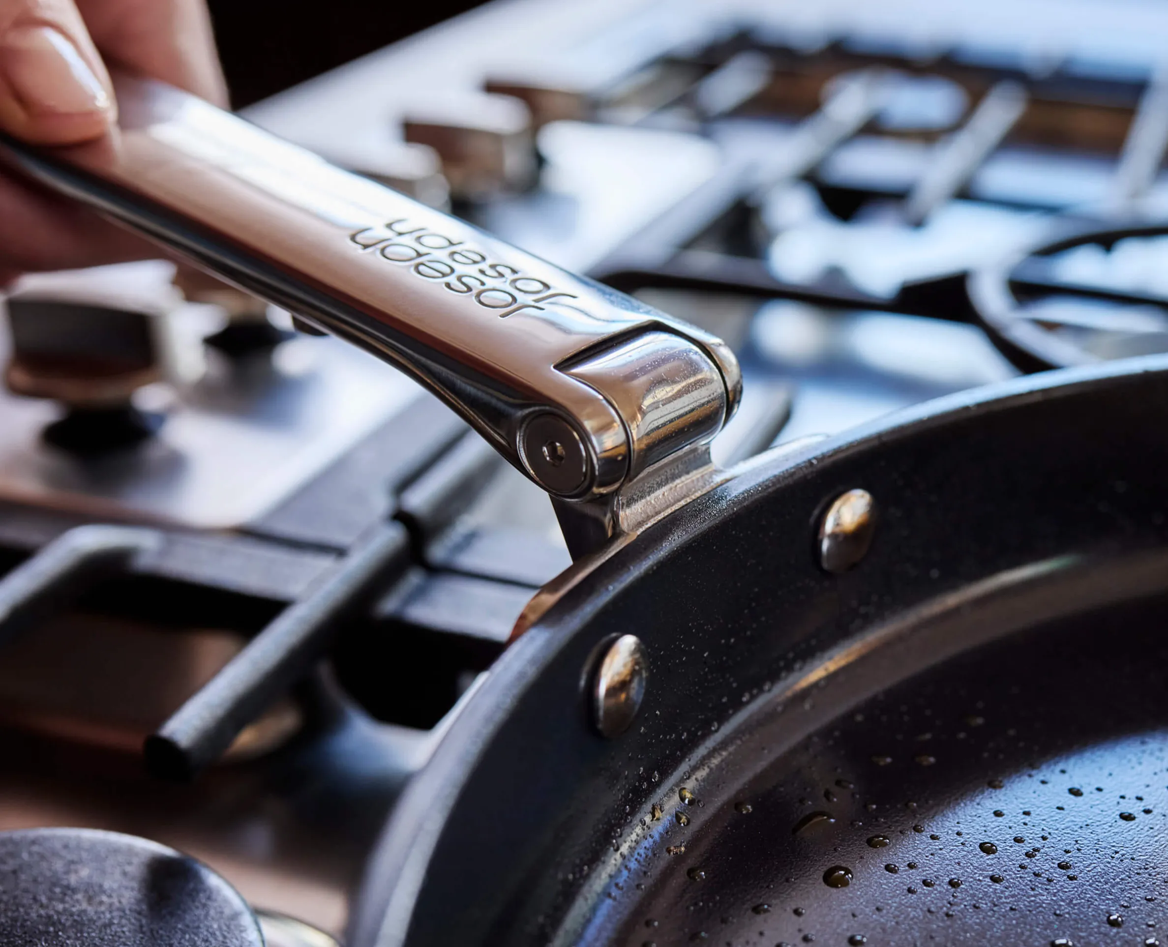 Space Folding Handle Non-Stick 11" Blue Shallow Frying Pan