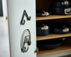 Space Pack of 2 Stainless-steel Pot Lid Holders