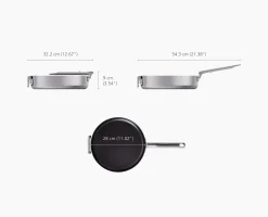 Space Steel Folding Handle Non-Stick 11" Frying Pan