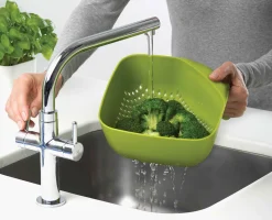 Square Green Colander
