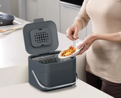 Stack 4L Gray Food Waste Caddy Starter Set