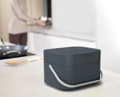 Stack 4L Gray Food Waste Caddy Starter Set