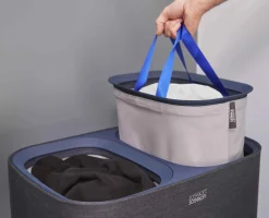 Tota 90L Black Laundry Separation Basket