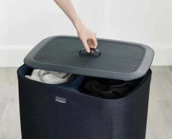 Tota 90L Black Laundry Separation Basket