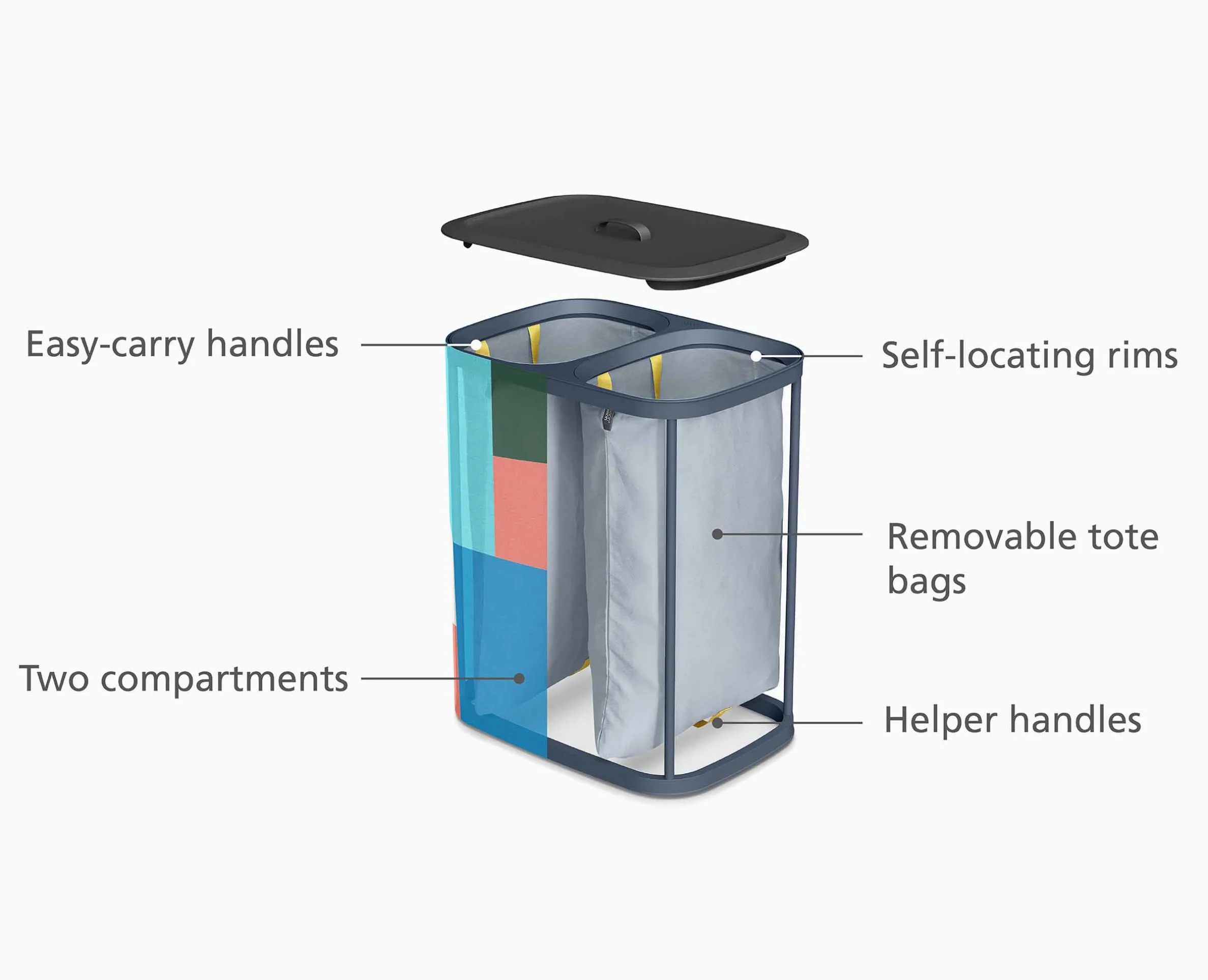 Tota 90L Laundry Separation Basket x Jonathan Lawes
