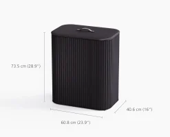 Tota Luxe 90L Black Laundry Separation Basket