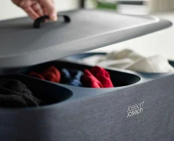Tota Trio 90L Black Laundry Separation Basket