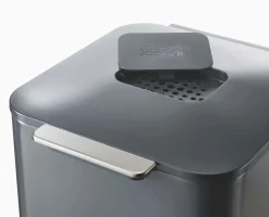 Totem Compact 40L Gray Waste & Recycling Trash Can