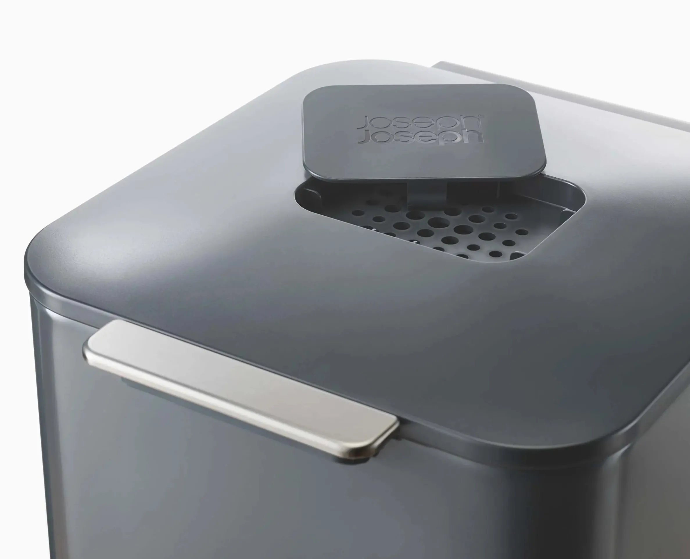 Totem Compact 40L Gray Waste & Recycling Trash Can