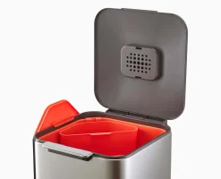 Totem Compact 40L Stainless-steel Waste & Recycling Trash Can