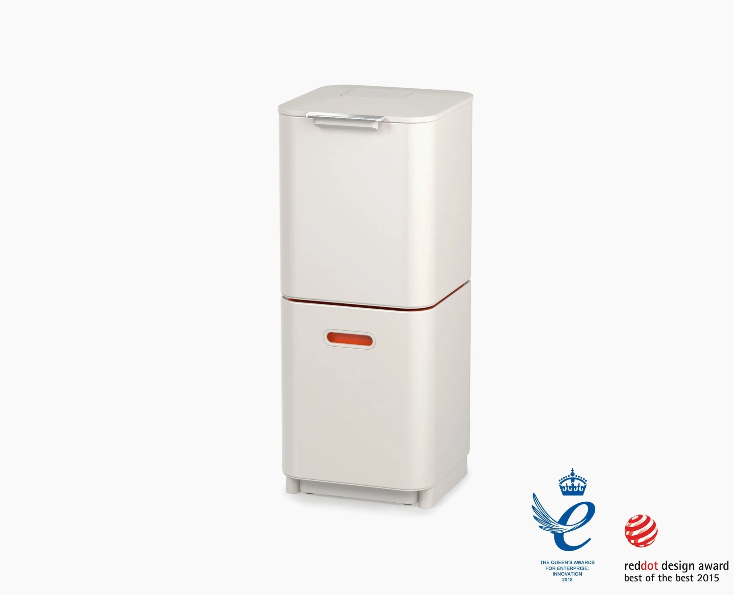 Totem Compact 40L Stone Waste & Recycling Trash Can