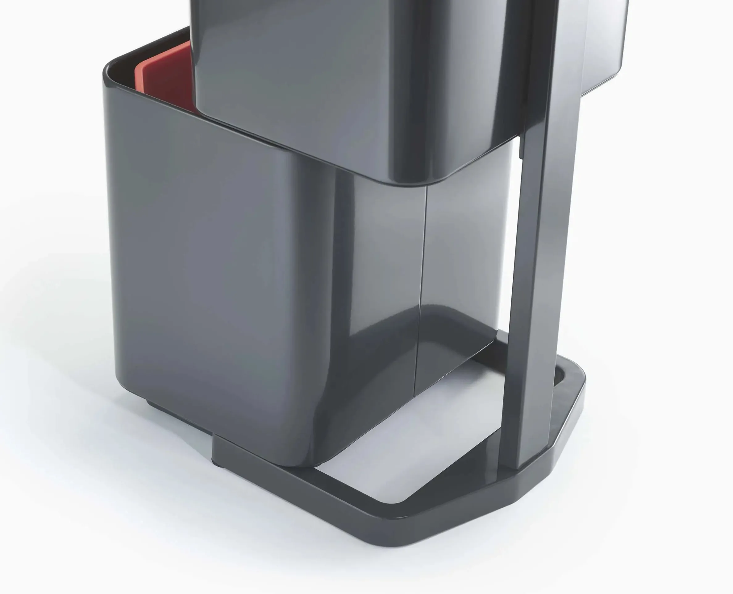 Totem Max 60L Gray Waste & Recycling Trash Can