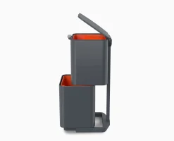 Totem Max 60L Gray Waste & Recycling Trash Can