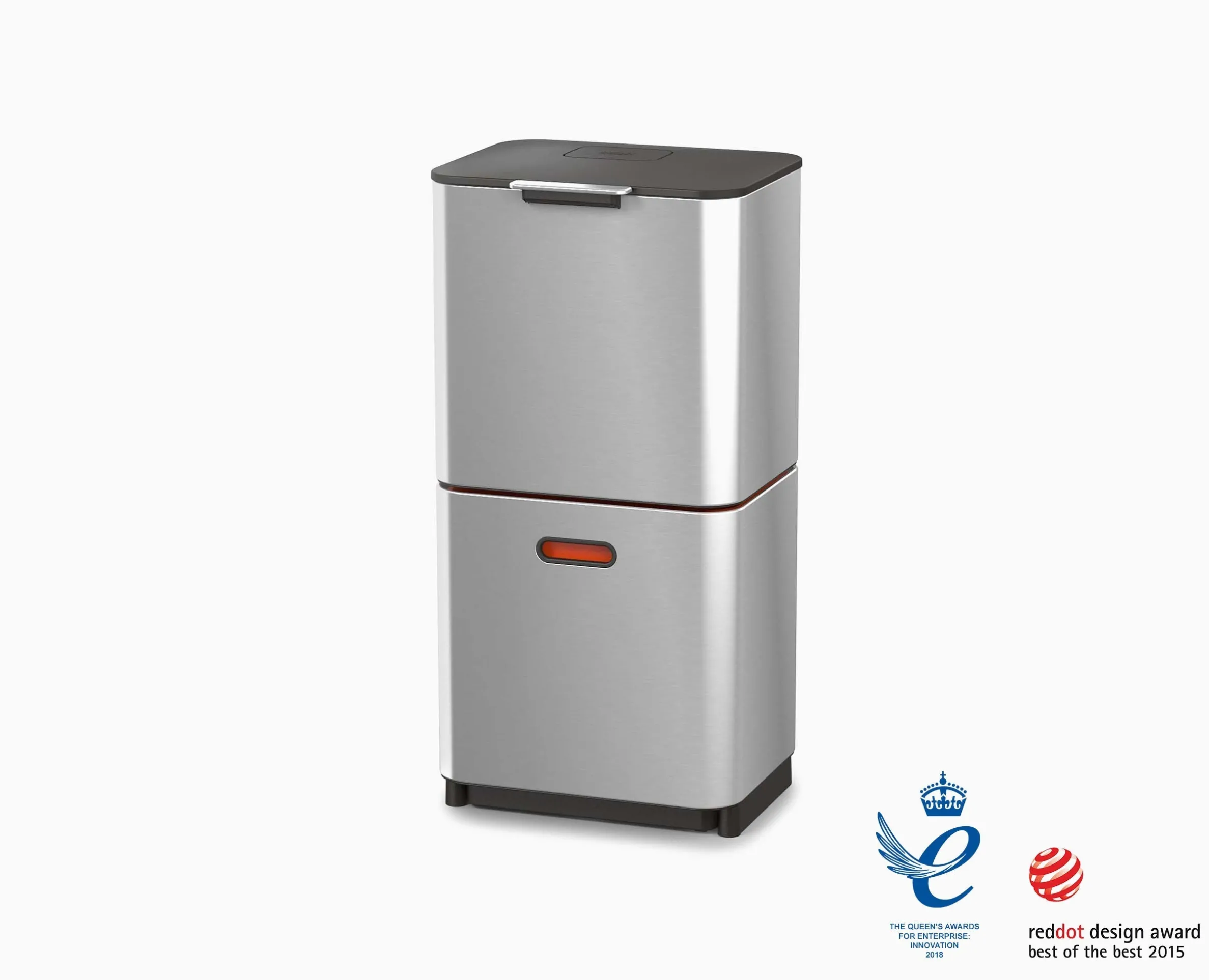 Totem Max 60L Stainless-steel Waste & Recycling Trash Can