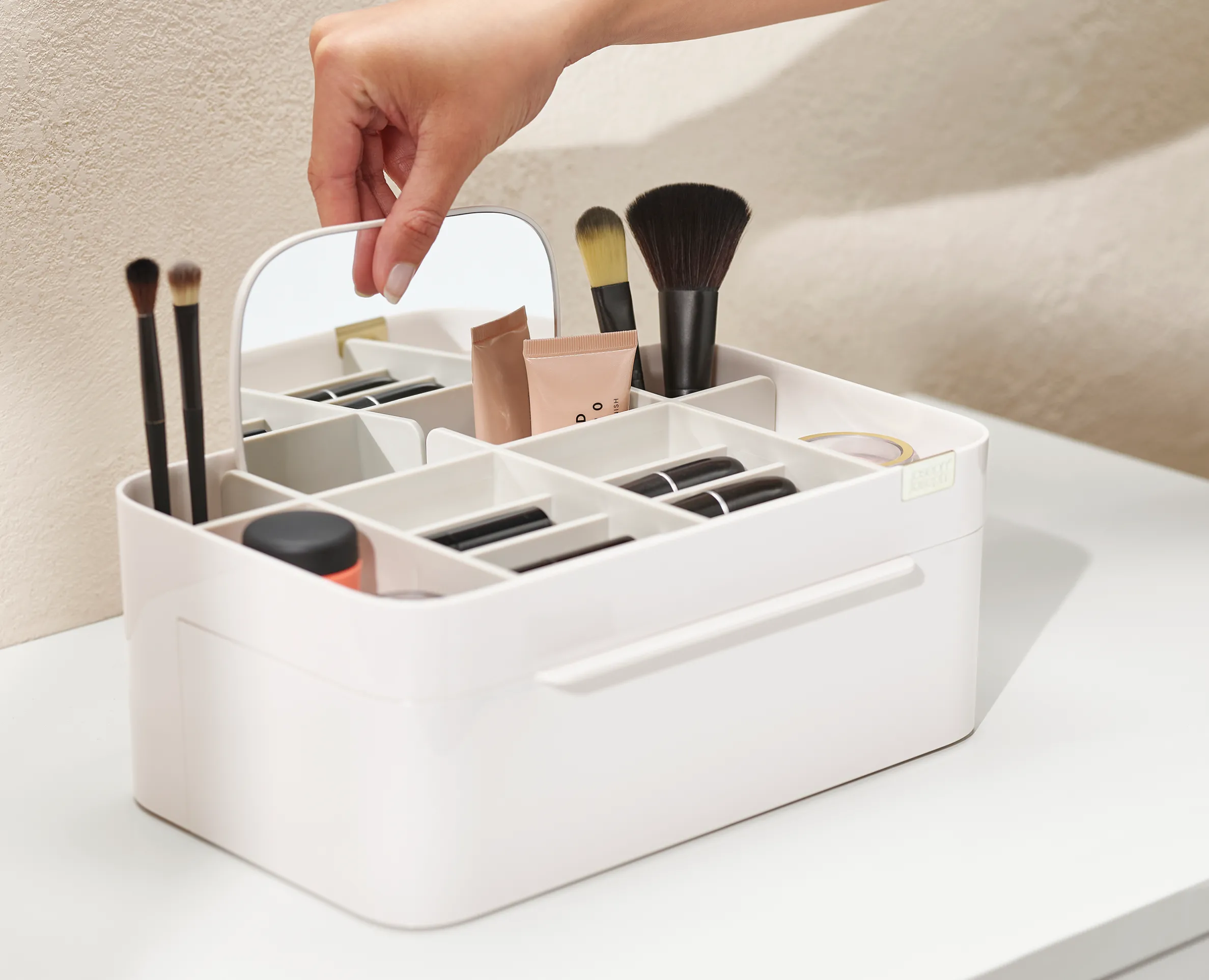 Viva Large Cosmetic Organizer with Removable Mirror