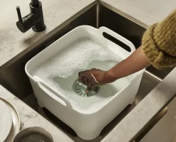 Wash&Drain™ Stone Green Washing Up Bowl